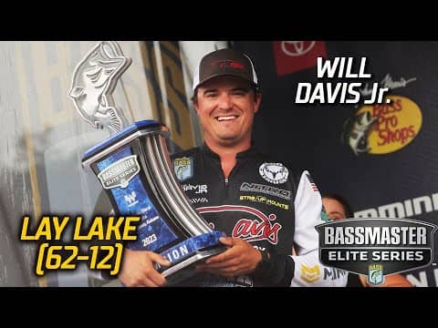 Will Davis Jr. wins Bassmaster Elite at Lay Lake with 62 pounds, 12 ounces