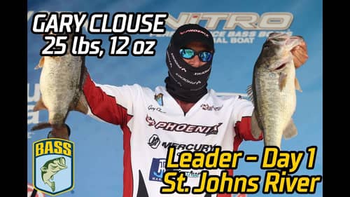 Gary Clouse leads Day 1 at St. Johns River (25 pounds, 12 ounces!)