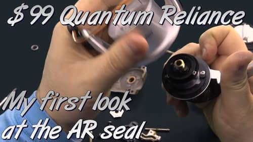 99$ Fully sealed reel? NEW Quantum Reliance - MY first look at the clutch seal.  Daiwa BG killer?