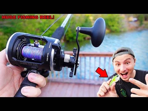 Bass Fishing With A SHARK REEL!