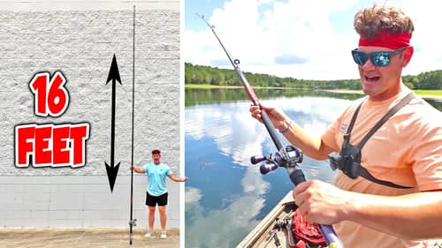 World's BIGGEST Fishing Rod!