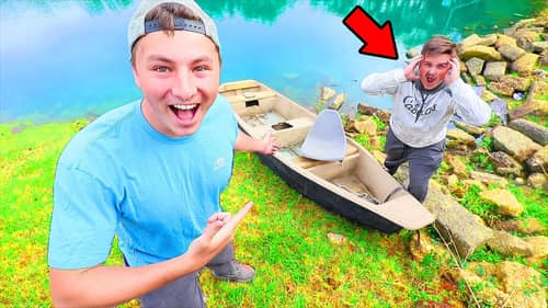 Surprising Friend With FREE NEW Fishing BOAT!