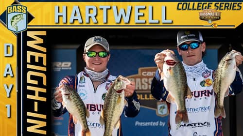 2021 Bassmaster College Series at Lake Hartwell, SC - Day 1 Weigh-In