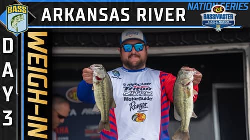 Weigh-in: Day 3 of 2023 B.A.S.S. Nation Regional at Arkansas River