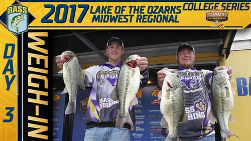 2017 Carhartt Bassmaster College Series Midwest Conference Regional - Day 3 Weigh-In