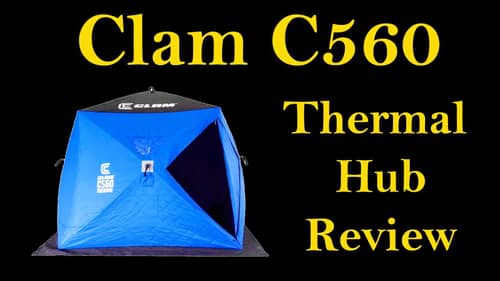 2022 Clam C560 ice hub shelter review and set up