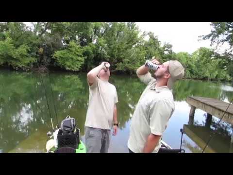 Kayak fishing Holston River for Small Mouth Bass