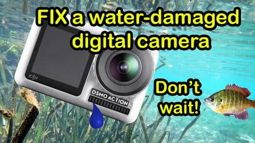 Fix a wet / water damaged digital camera (Osmo Action / GoPro demo)