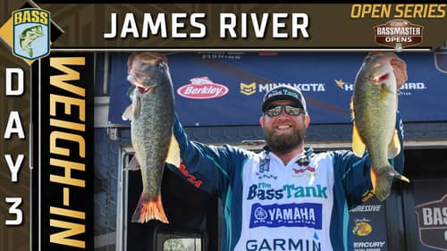 Weigh-in: Day 3 at James River (2022 Bassmaster Opens)