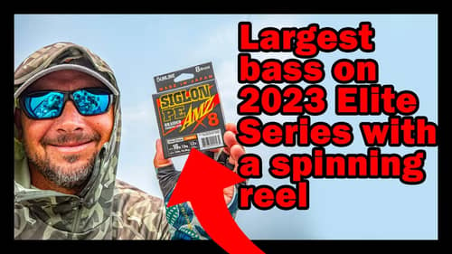 Jason Christie catches the largest bass on the Elite Series in 2023 with a spinning rod