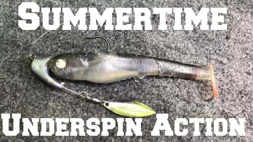 Deep Clear Water Underspin Fishing for Summer Bass