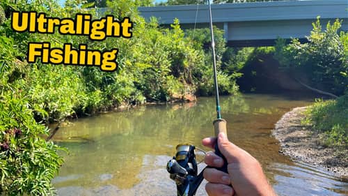 Wading a Tiny Creek with Ultralight Rod