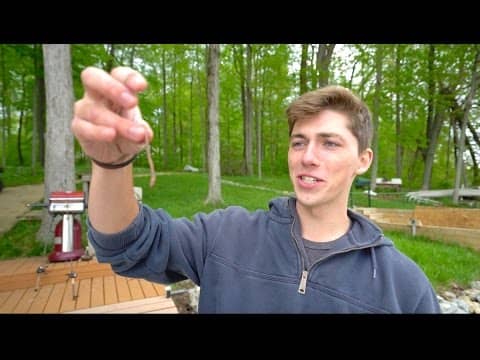 Loser Has To Eat a WORM --  Fishing Challenge