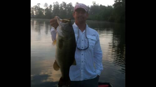 10 Pound Bass on Top Water!