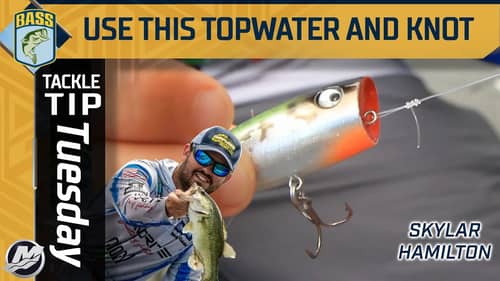 Use this KNOT for walking and chugging topwater lures in the early summer