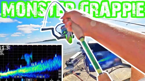 USING GARMIN LIVESCOPE FOR MONSTER CRAPPIE ON GRENADA LAKE! (Watch Them Eat It!)