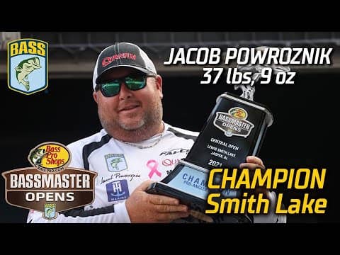 Jacob Powroznik wins the Basspro.com OPEN at Smith Lake with 37 pounds, 9 ounces