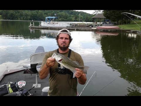 SUPER FLUKE  delivers on a TOUGH day of BASS FISHING