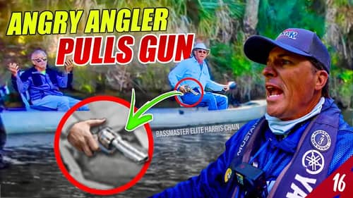 Angry Fisherman PULLS GUN ON ME! (Cops Called) - Bassmaster Elite Harris Chain (Day 1&2) - UFB S4E16