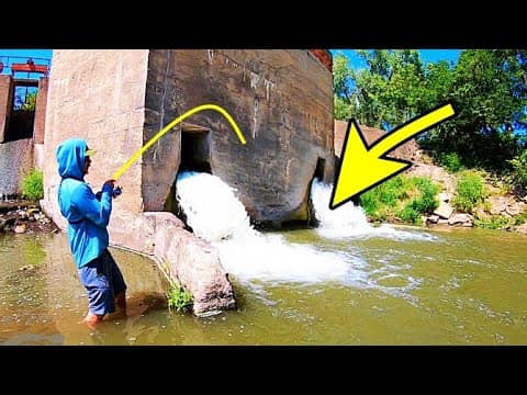 CATFISHING  in an ANCIENT SPILLWAY!!! (UNEXPECTED MONSTER)