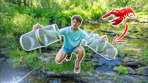 Roadside Craw Fishing Trapping For HUGE Crawfish Boil (Catch Clean Cook)