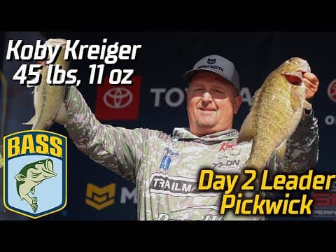 Koby Kreiger leads Day 2 at Pickwick (45 pounds, 11 ounces!)
