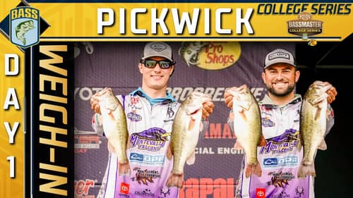 Weigh-in: Day 1 of 2023 Bassmaster College National Championship at Pickwick Lake