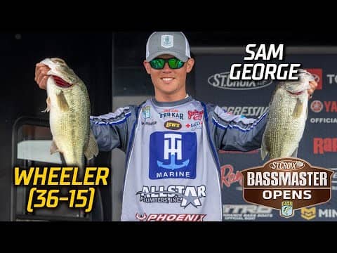 Bassmaster OPEN: Sam George leads Day 2 at Wheeler Lake with 36 pounds, 15 ounces