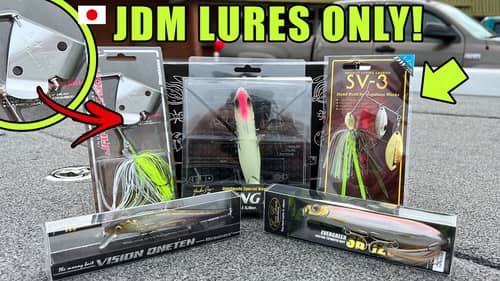 JAPANESE/JDM Fishing Lures ONLY Challenge! (EXPENSIVE!)