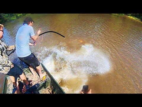 GIANT RIVER FISH is BIGGER THAN WE ARE!!! (INSANE)