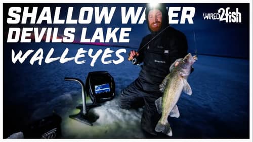 Devils Lake Ice Fishing Walleyes | Shallow Water Tips