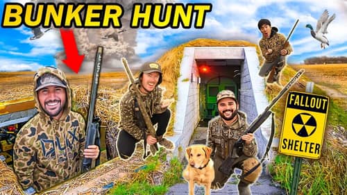 DUCK HUNTING Flair's UNDERGROUND BUNKER Pit BLIND! ( CATCH CLEAN COOK )