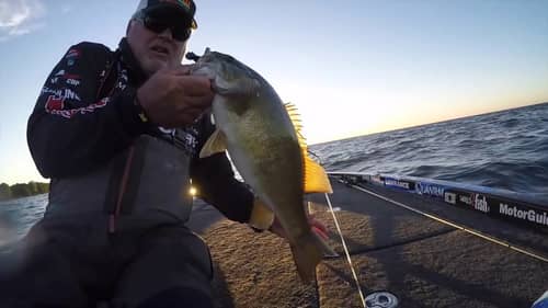 Tommy Biffle beats big waves and smallies at Mille Lacs