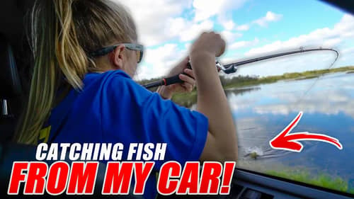 FISHING Out of My BRAND NEW CAR!