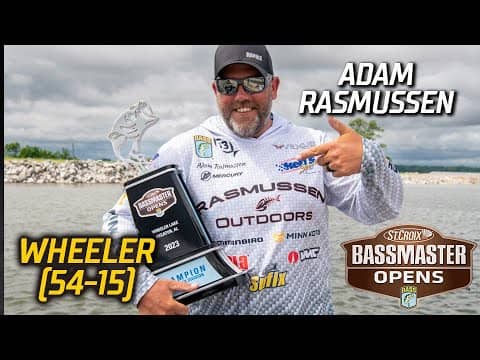 Bassmaster OPEN: Adam Rasmussen wins at Wheeler Lake with 54 pounds, 15 ounces
