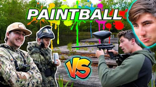 2v2 BACKYARD PaintBall CHALLENGE - (Capture The CLAW)