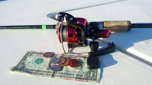 Worlds Cheapest Fishing Reel (Hilarious Results)