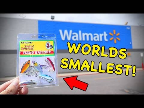 World's Smallest WALMART Fishing Kit CHALLENGE!