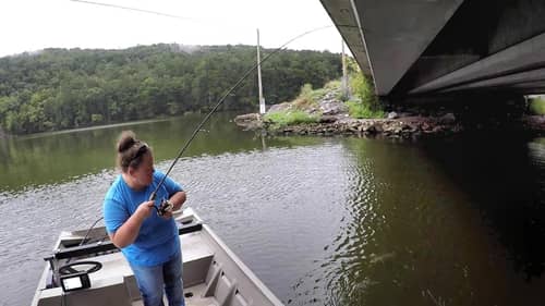 Bridge Fishing With Live Bait!!! SUE STYLE