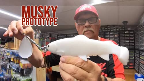 Musky Prototype Lure Building Double Blade Defiant
