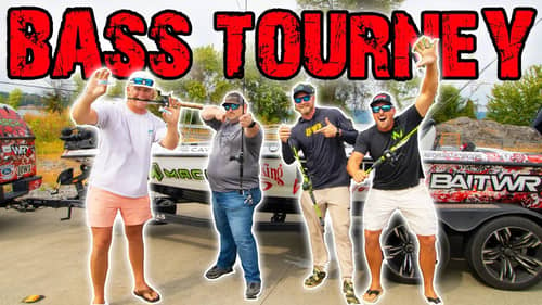 Bass Fishing Tournament! 4 YouTubers Go Head To Head!