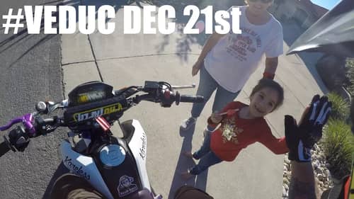 FIRST RIDE WITH HAND BRAKE | TRYING STAND UP WHEELIES | #VEDUC Dec 21st