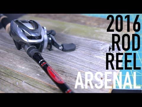 Bass Fishing Rod & Reel Arsenal -- 2016 Edition.