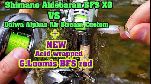BFS Shimano VS Daiwa + NEW  G Loomis BFS rod! 1.65oz rod -  Lightest combo ever!
