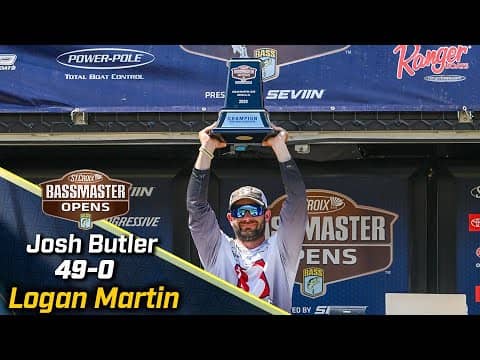 Josh Butler wins 2024 Bassmaster OPEN at Logan Martin Lake with 49 pounds
