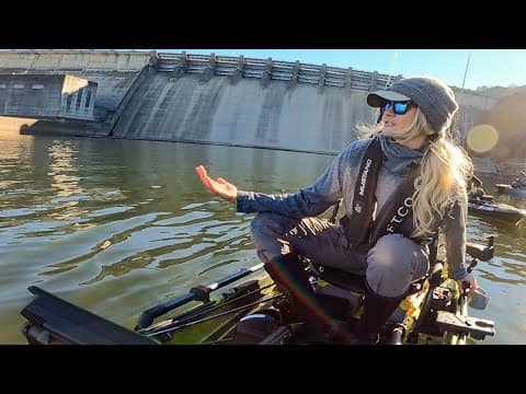 FIRST fishing trip in the NEW kayak! (Multi species tail waters fishing)