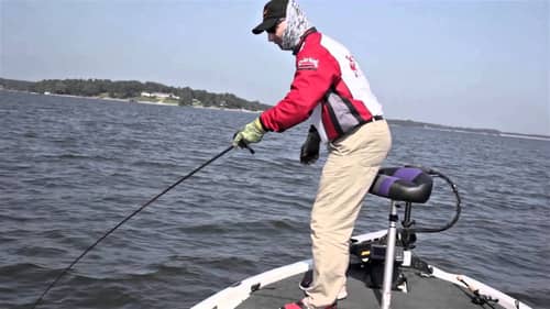 Fishing with the New Strike King Structure Jig on Ledges