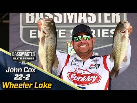 John Cox leads Day 1 of Bassmaster Elite at Wheeler Lake with 22 pounds, 2 ounces