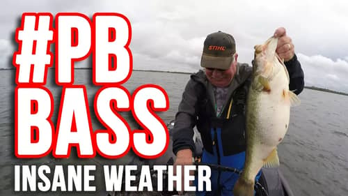 Oops!! Caught a PB Bass in INSANE Winter Weather