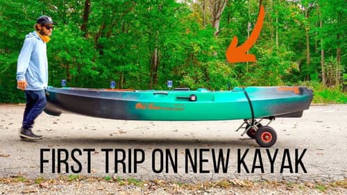 Is This KAYAK Worth $3799?? First Trip On The Old Town Sportsman Autopilot 120 (kayak fishing)